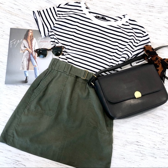 Banana Republic Army Green Utility Skirt Size XXSP - Picture 5 of 8